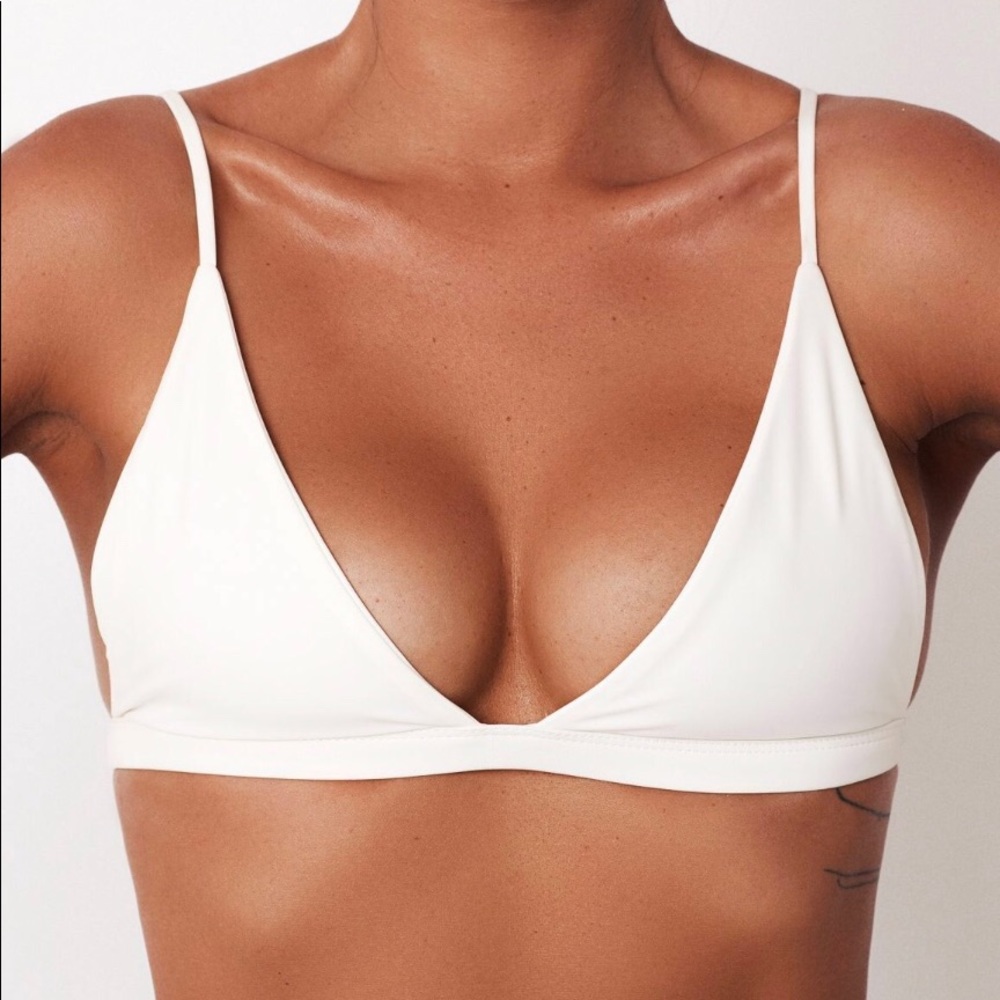 White FAE Lacuna swim top. NWT